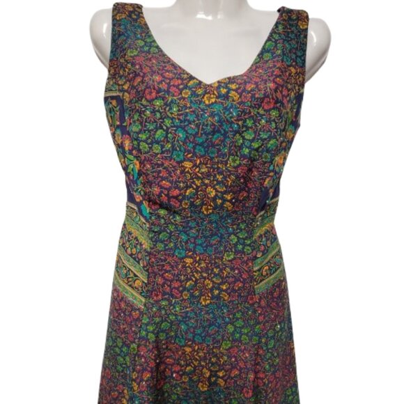 Floral Midi Dress Sequin Midid Dress- Size S/M - Picture 2 of 16